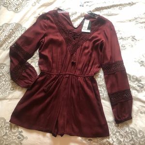 Maroon romper